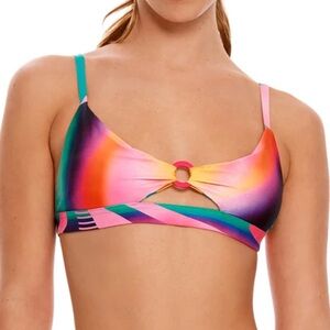 Agua Bendita Colorful Bikini Top - Size M Bralette - VINI PEGGY TOP
